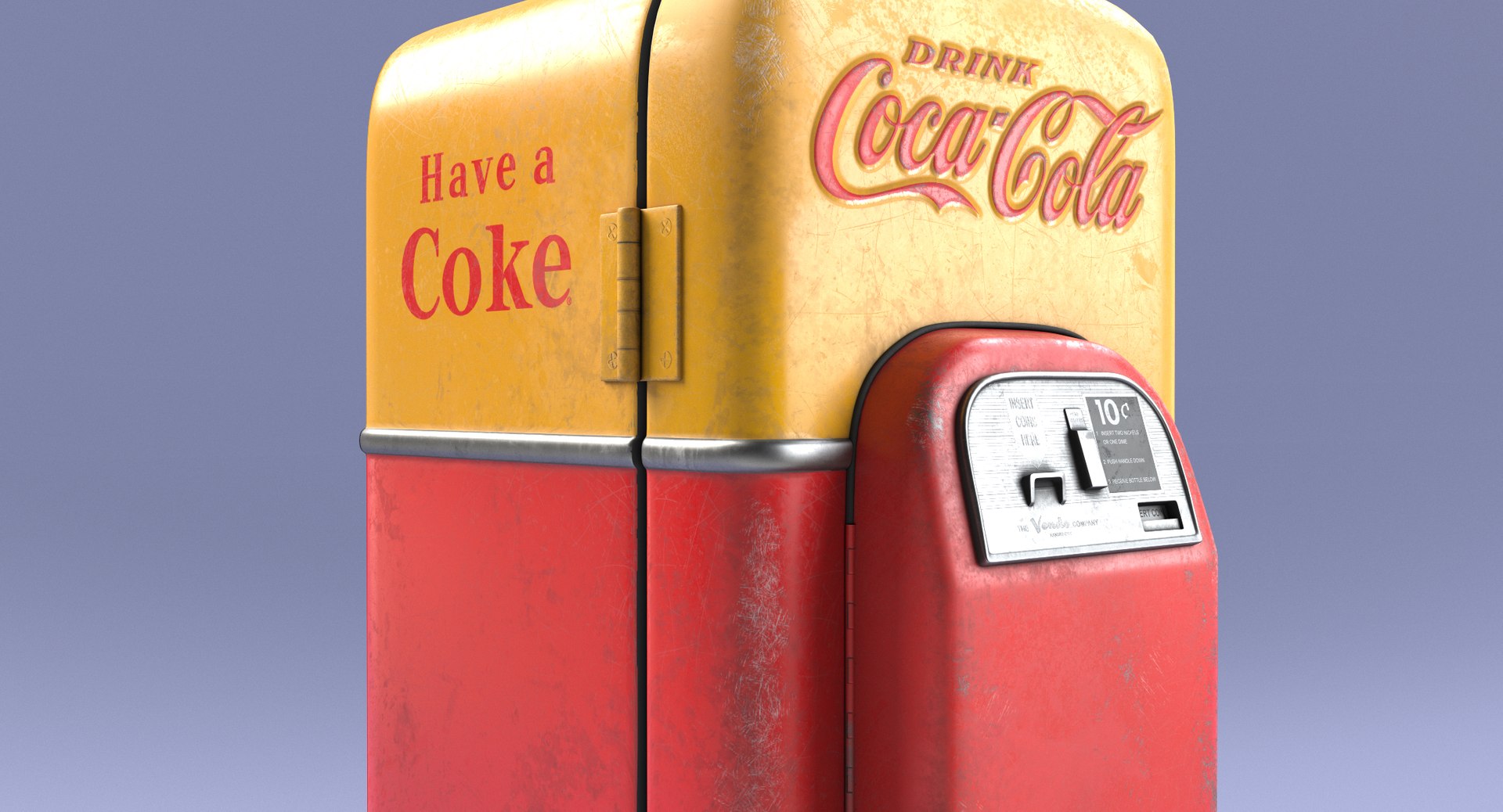 3D 1956 cocacola vending machine - TurboSquid 1430119