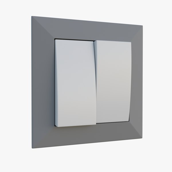 Double Switches 3D model - TurboSquid 1784660