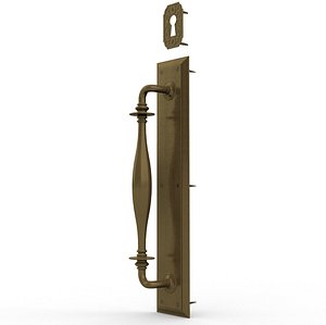 ornate handle lock cover 3D