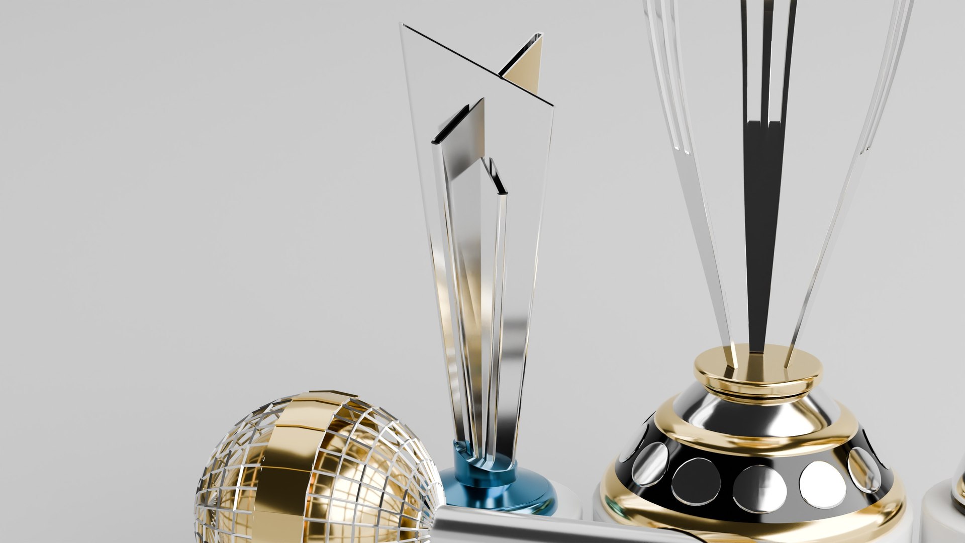 3D Model ICC Trophies 3d Model Pack - TurboSquid 2414244