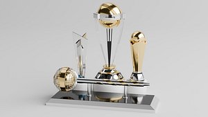 3D model ICC trophies 3d model pack