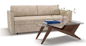 3D sofa coffee table clara