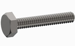 3D screw bolt m2 length