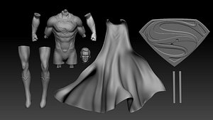 3D characters superhero model