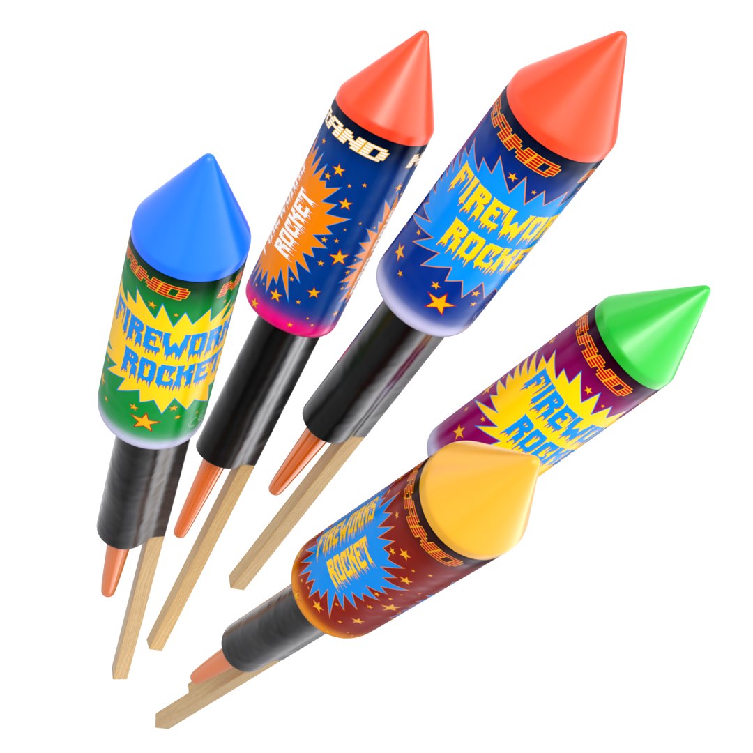 Firework Rocket 3D Model - TurboSquid 1563567