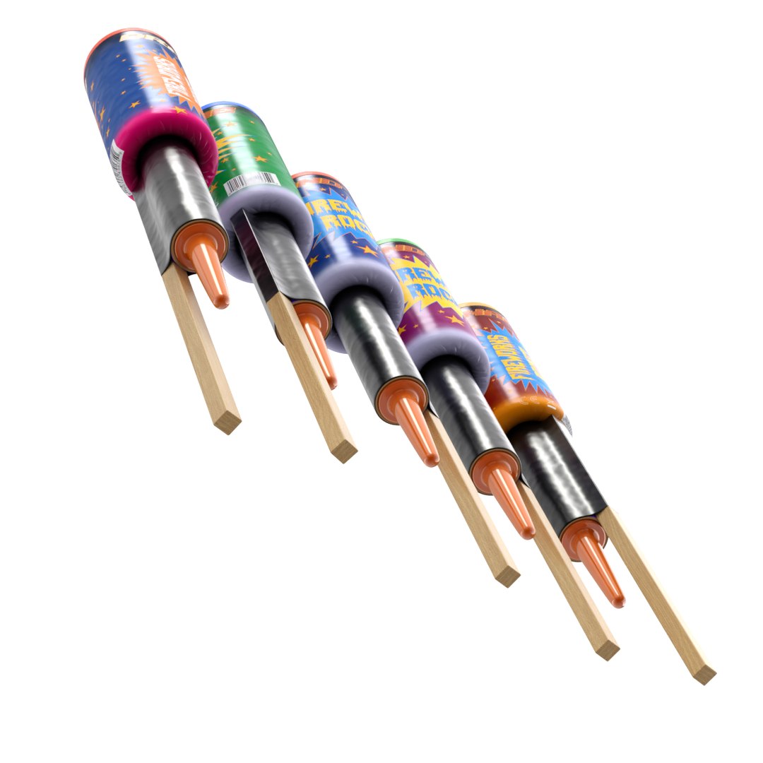 Firework Rocket 3D Model - TurboSquid 1563567