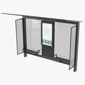 bus stop 3D model