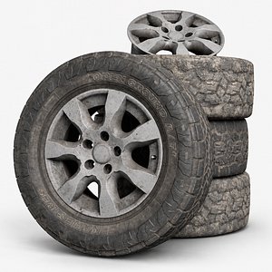 Off-Road SUV Wheel Tire Rim - Clean and Dirty Game Ready