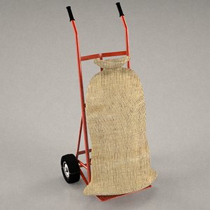 sack truck 3d model
