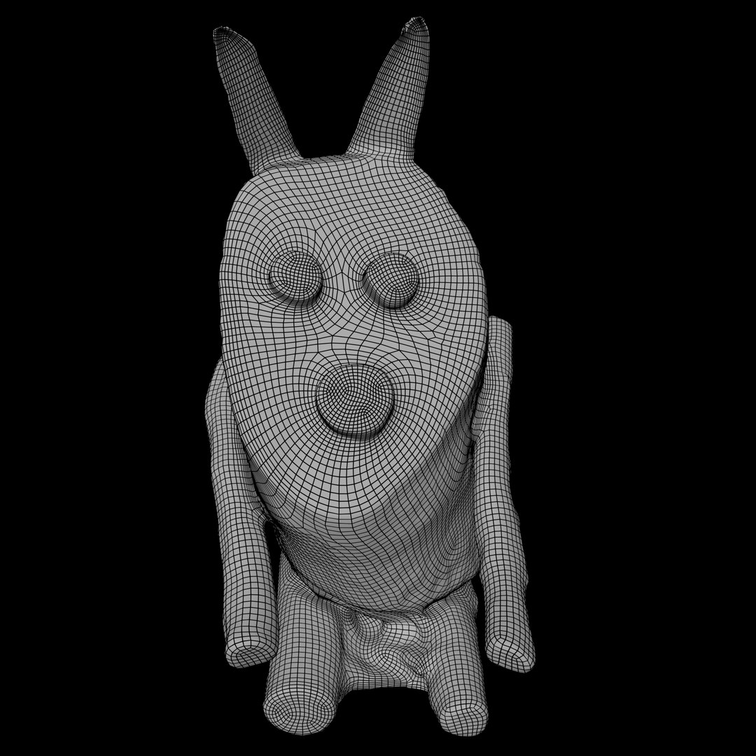 3D Wooden Rabbit Model - TurboSquid 1335377