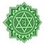 Anahata-Chakra, mehrschichtig, CNC-geschnitten und 3D-druckbare Wanddekoration