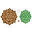 Anahata-Chakra, mehrschichtig, CNC-geschnitten und 3D-druckbare Wanddekoration