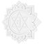 Anahata-Chakra, mehrschichtig, CNC-geschnitten und 3D-druckbare Wanddekoration