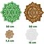 Anahata-Chakra, mehrschichtig, CNC-geschnitten und 3D-druckbare Wanddekoration