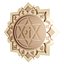 Anahata-Chakra, mehrschichtig, CNC-geschnitten und 3D-druckbare Wanddekoration