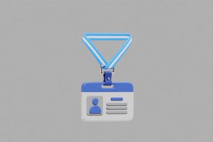 Identity card Cartoon model