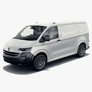 Volkswagen Transporter T7  Panel Van with interior 3D model