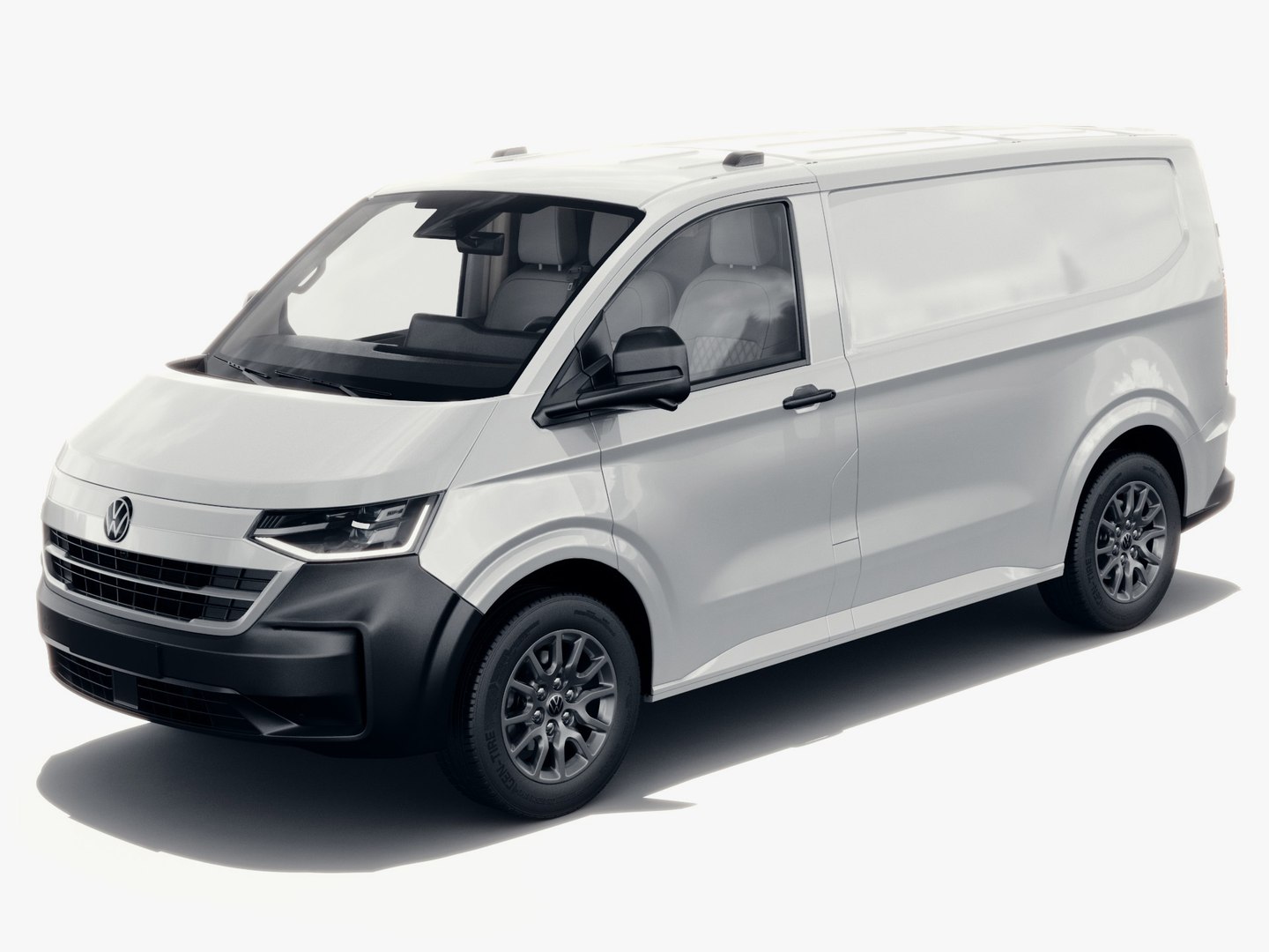 Volkswagen Transporter T7 Panel Van With Interior 3D Model