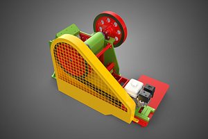 COMPACTOR MACHINE TOGGLE JAW CRUSHER BREAKER ROCK STONE GASOLINE 3D model