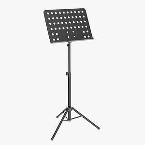 Orchestra music sheet stand 3D model