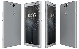 sony xperia xa2 silver 3D model