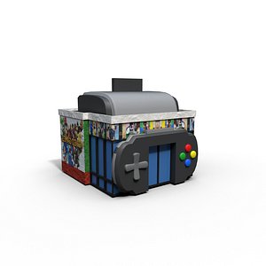 Cartoony Video Games Store