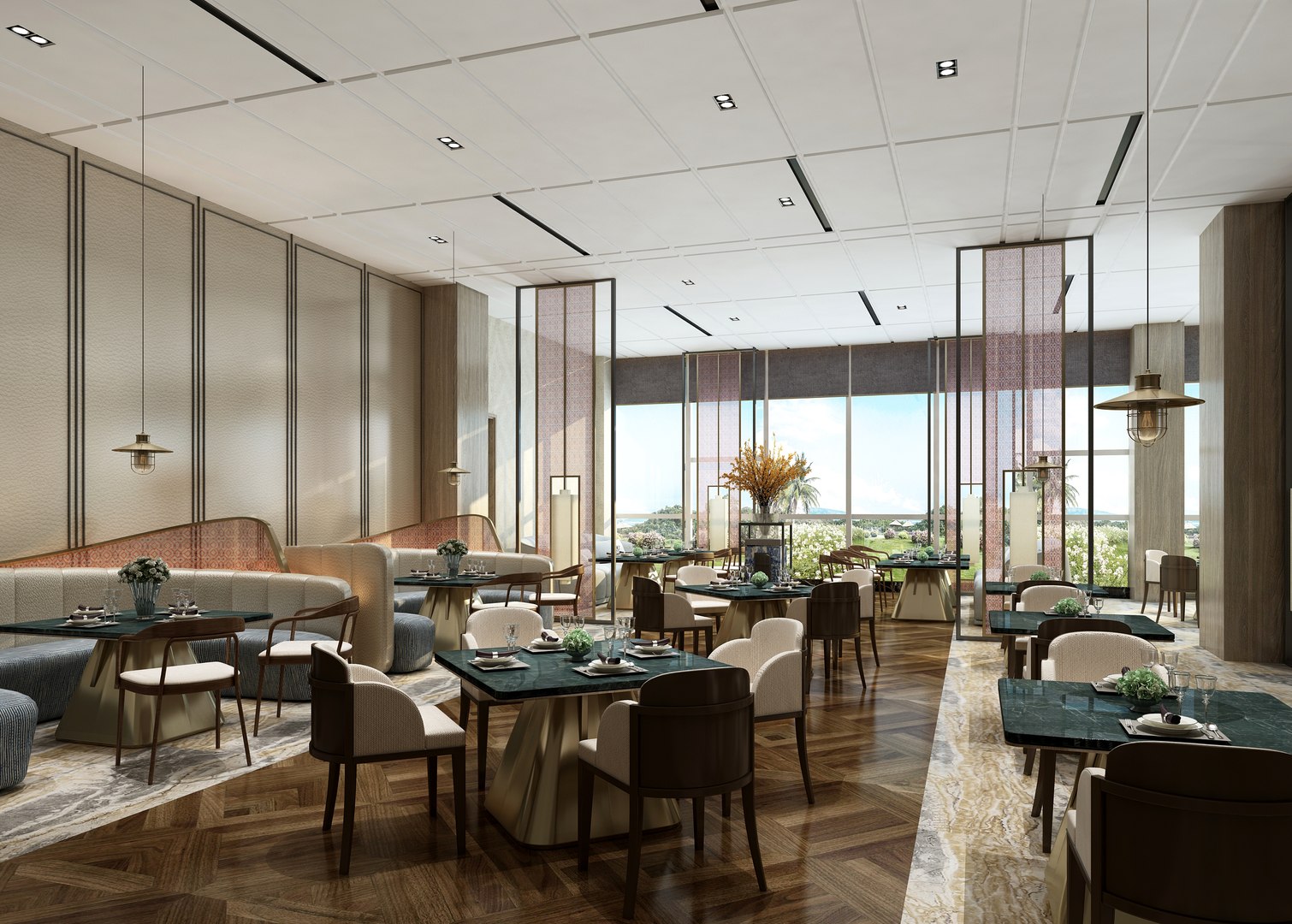 Restaurant interior 3D - TurboSquid 2032563