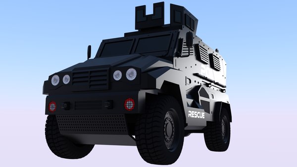 free police mrap 3d model