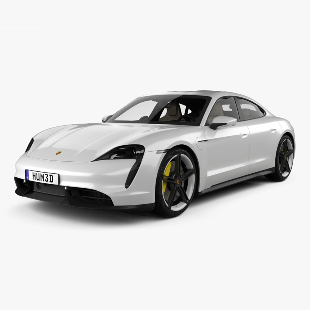 Porsche taycan turbo 3D model TurboSquid 1627343