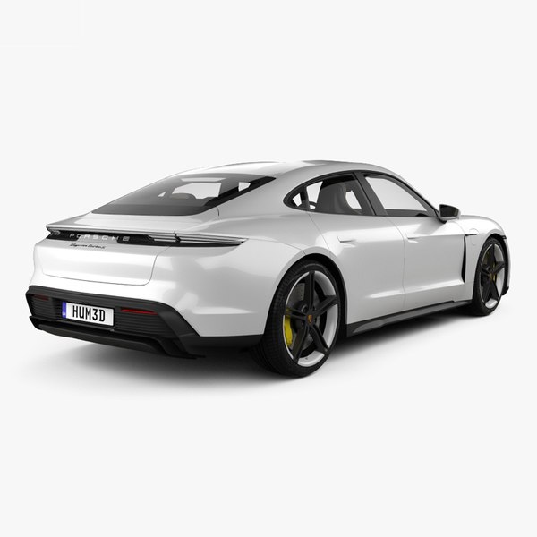 Porsche taycan turbo 3D model TurboSquid 1627343
