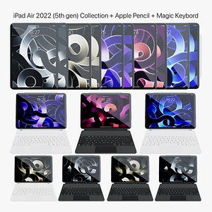 3D iPad Air 2022 Collection Full set model