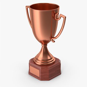 Bronze Trophy Cup Awards 3D model