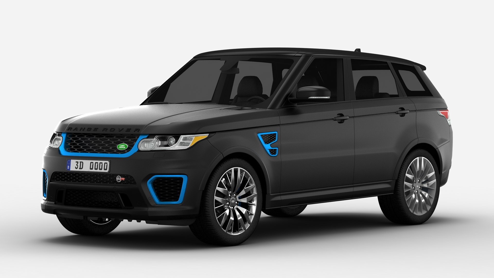 modelo 3d Land Rover Range Rover Maroon Sport SVR Modelo 3D ...