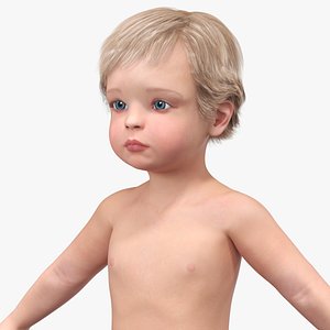One Year Old Baby A-Pose