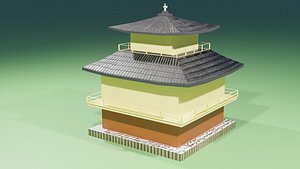 3D Kinkakuji Temple model
