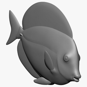 3D model Red Sea Sailfin Tang