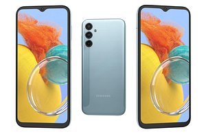 Samsung Galaxy M14 Blue Low Poly