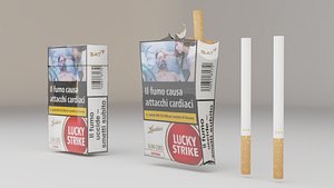 Lucky Strike Cigarette Pack 3D