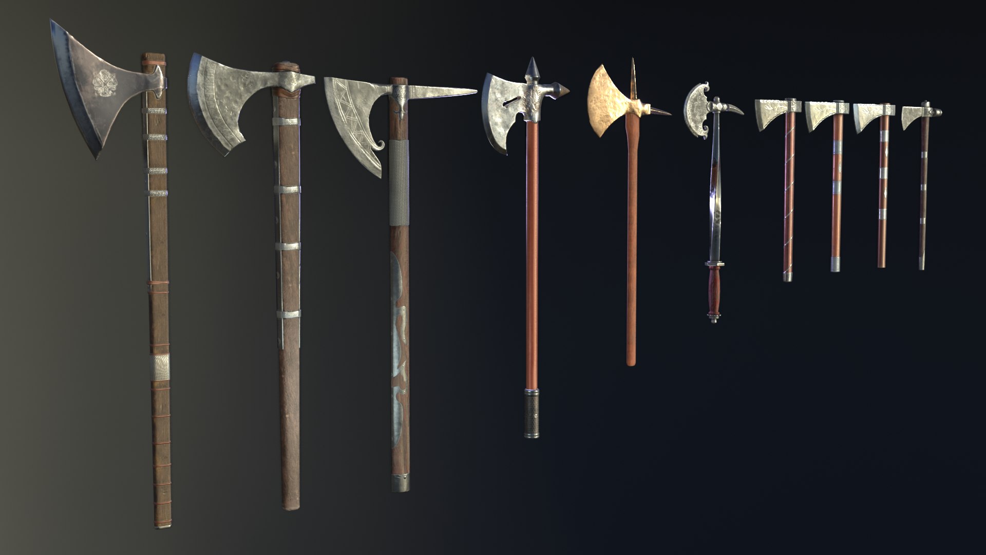 Set Medieval 3D Model - TurboSquid 1677362