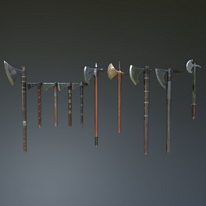 Medieval Ax Set 02