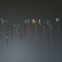 Medieval Ax Set 02
