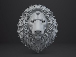 Lion Bust - Animal Figurine