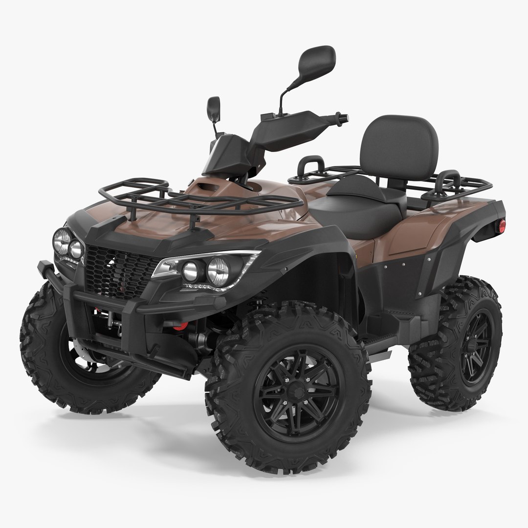 ATV Four Wheeler Bike Generic Rigged 3D model preview