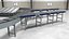 3D Parcel Sorting Conveyor System Curved model