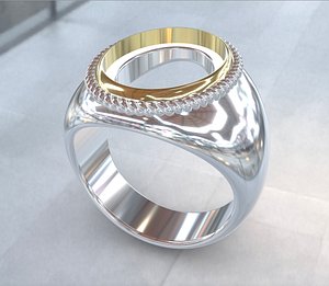 3D model Chevalier ring