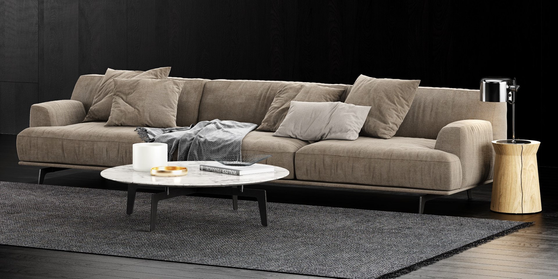 1 poliform tribeca sofa 3D model - TurboSquid 1592279