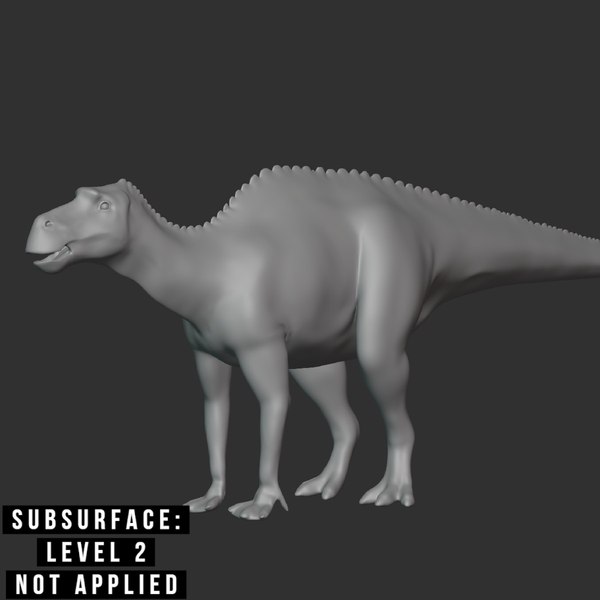 3D model Maiasaurus Basemesh Low Poly