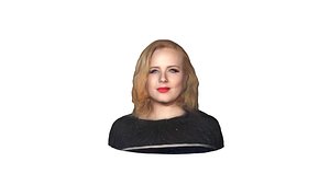 3D Adele- Realistic bust head ready 3d Model model