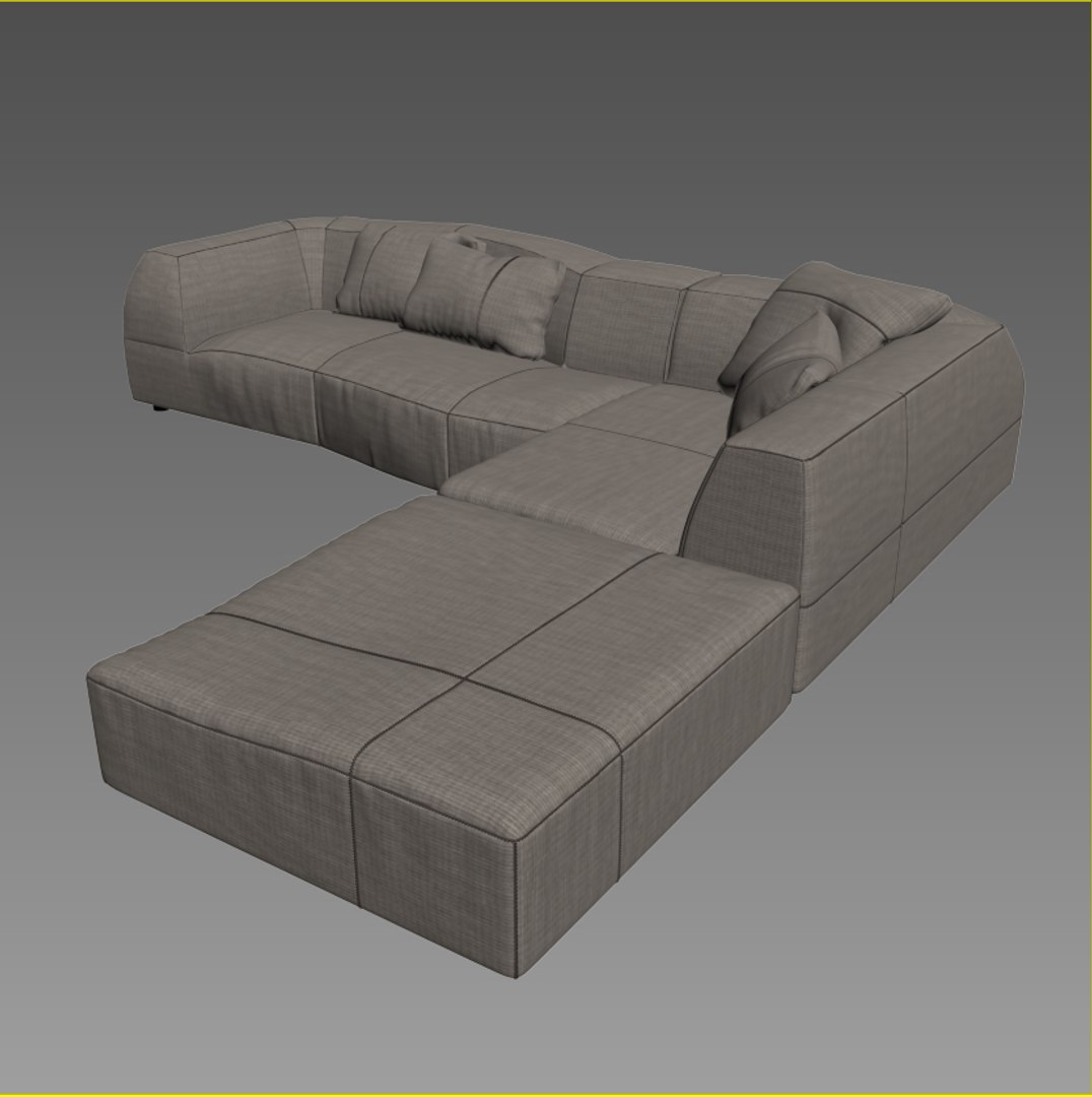 Sofa Italia 3D Model - TurboSquid 1444252