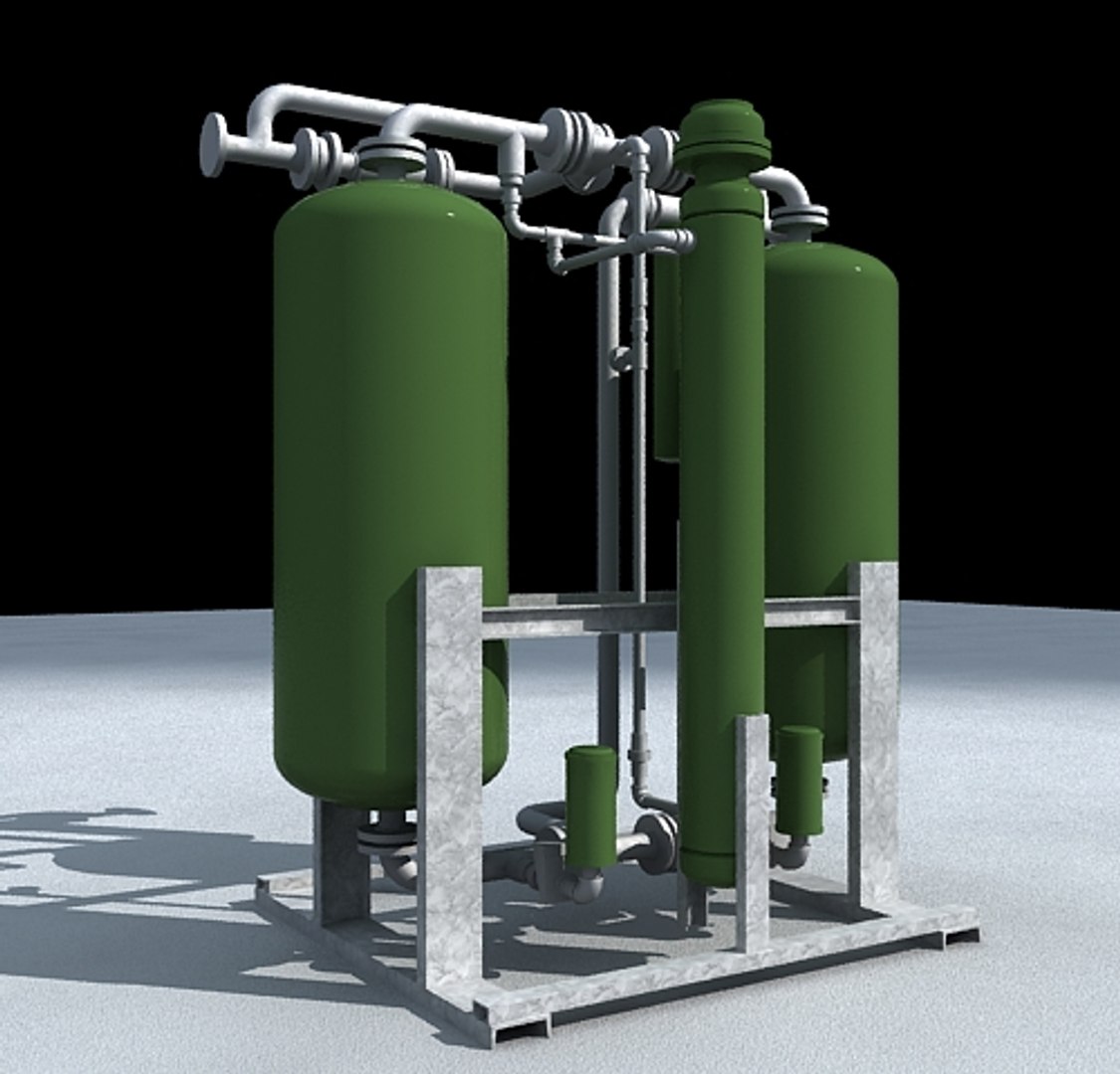 Plant Air Dryer Industrial 3d Model